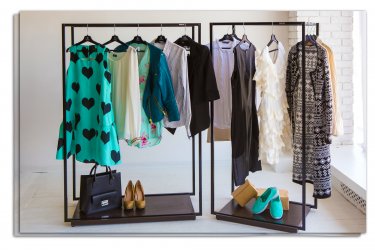 вешалка стойка для магазина одежды 12