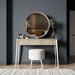 Трюмо у спальню Бланко 2 Meblipark Капучіно-Білий