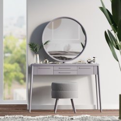 Трюмо у спальню Бланко 2 Meblipark Світло-Сірий