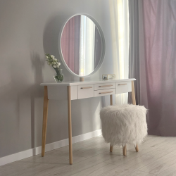 Туалетний столик Боніто Meblipark Білий Сонома 3