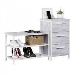 Тумба для взуття Дакара Біла