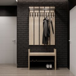 Передпокій Картель 3  Meblipark Сонома Чорний