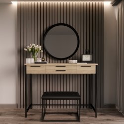 Трюмо у спальню Візаві Чорний