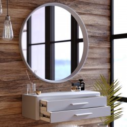 Трюмо у спальню Скарлетт 1 Meblipark колір Світло-сірий