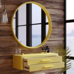 Трюмо у спальню Скарлетт 1 Meblipark колір Жовтий