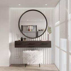 Трюмо у спальню Скарлетт 2 Meblipark колір Кавовий