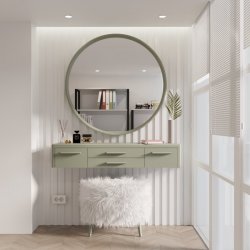 Трюмо у спальню Скарлетт 2 Meblipark колір Оливковий